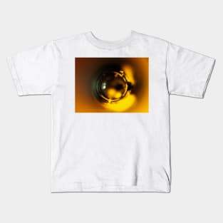 Yellow fluorescent ball pen tip under the microscope Kids T-Shirt